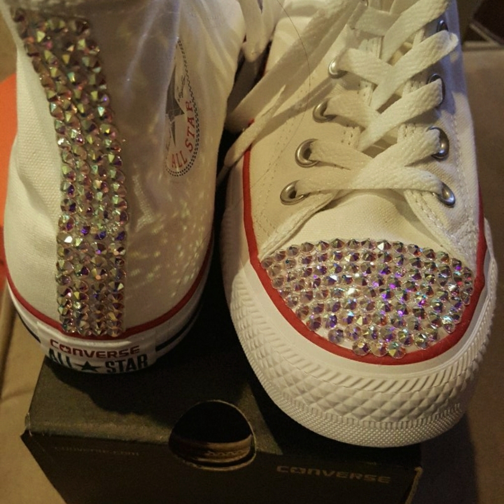 Custom rhinestone work with Swarovski Rhinestones!